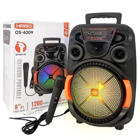 Zitaget Photo of Ηχείο Στερεοφωνικό Bluetooth RGB Καραόκε 37x25x20cm Homie 108518