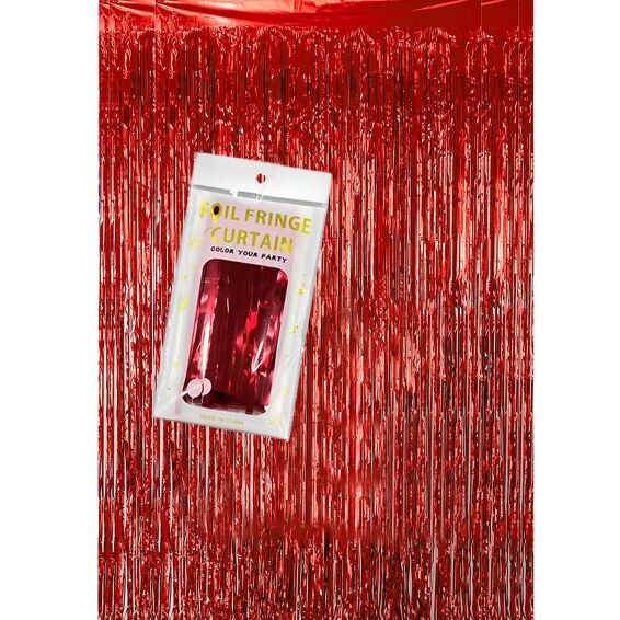 Zitaget Photo of Κουρτίνα Διακόσμησης Party Foil Κόκκινη 2x1m Homie 116976