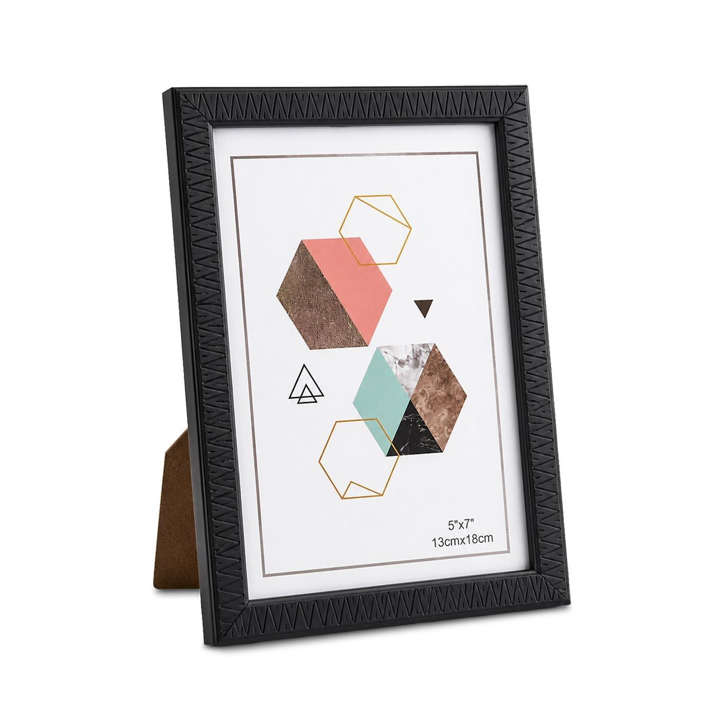 12-2096 Zitaget Photo of Κορνίζα Πλαστική Μαύρη 5"x7" 13x18cm Homie 322116