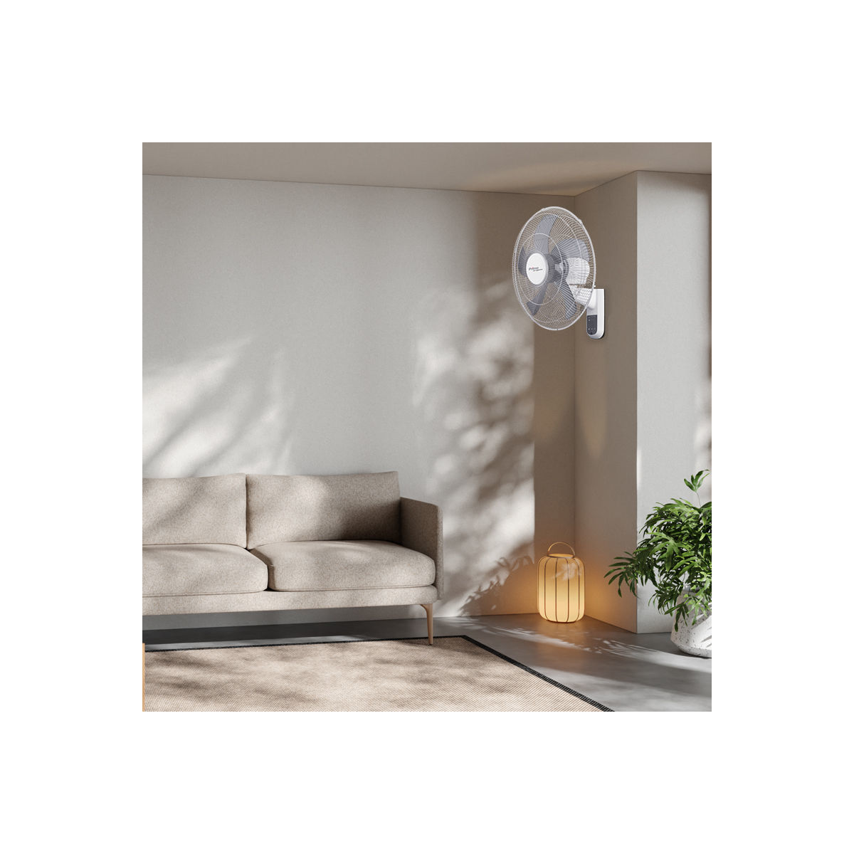 Ανεμιστήρας Τοίχου 15833R Primo 18'' 45εκ. Με Τηλεχειριστήριο Λευκός - Image 2