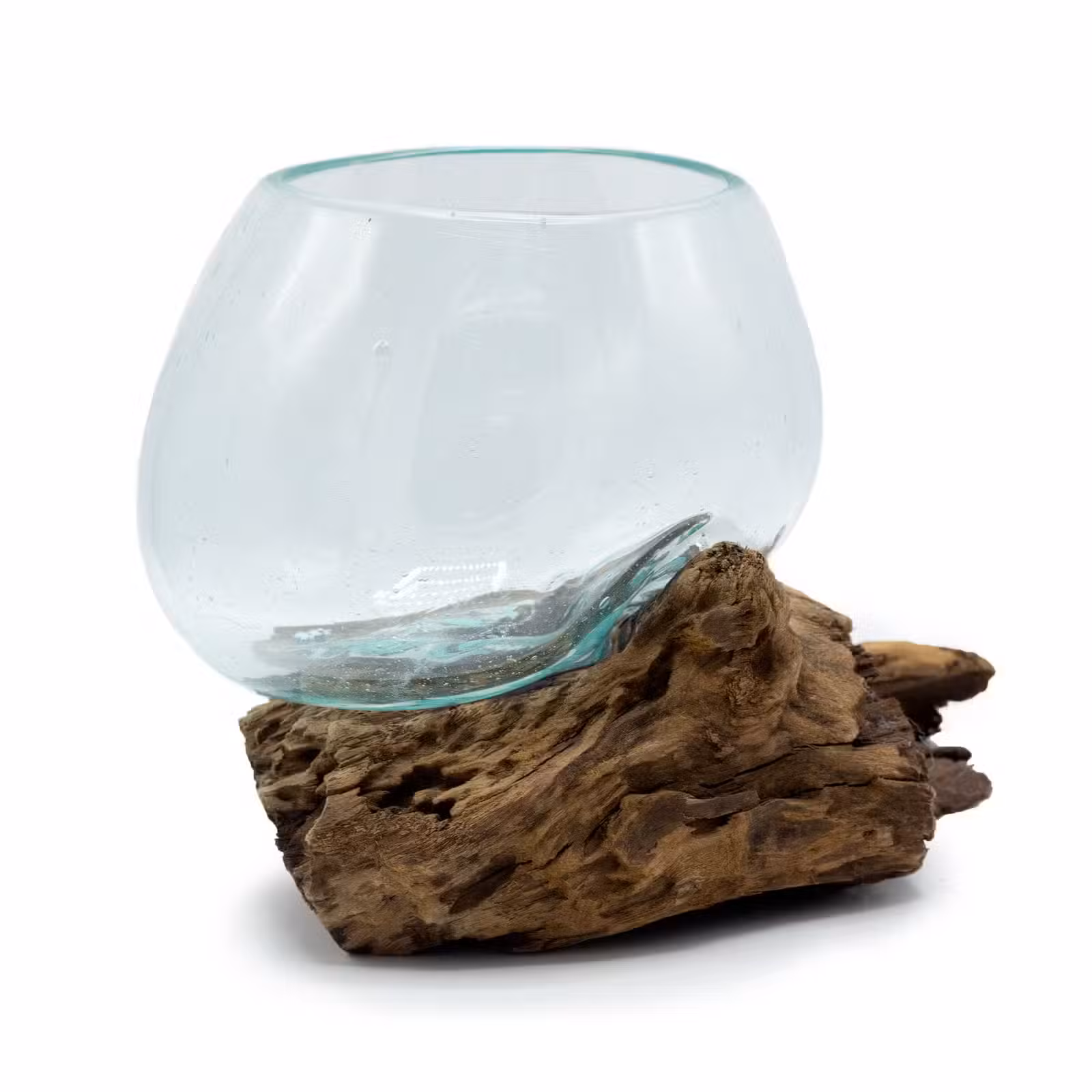 1600x1600 (3) Molten Glass on Wood - Medium Bowl - Image 1