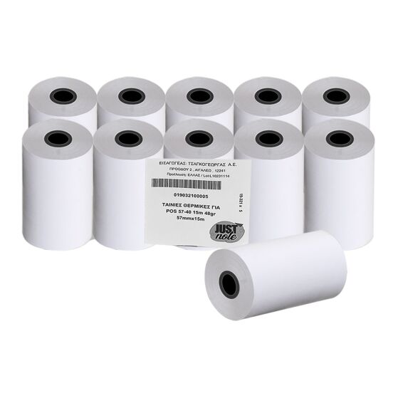 Zitaget Photo of Ταινίες Θερμικές για pos 57-40 15m 48gr Υ:57mm