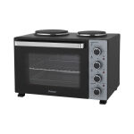 Zitaget Photo of Ηλεκτρικό φουρνάκι με 2 εστίες PREO-40589 PRIMO 35L 3000W Γυάλινη πρόσοψη Μαύρο/Ασημί