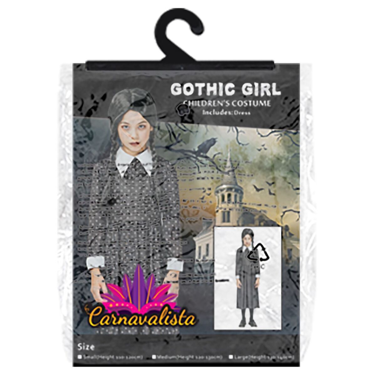 Στολή Παιδική Gothic Κορίτσι  Carnavalista 232387 - Image 3