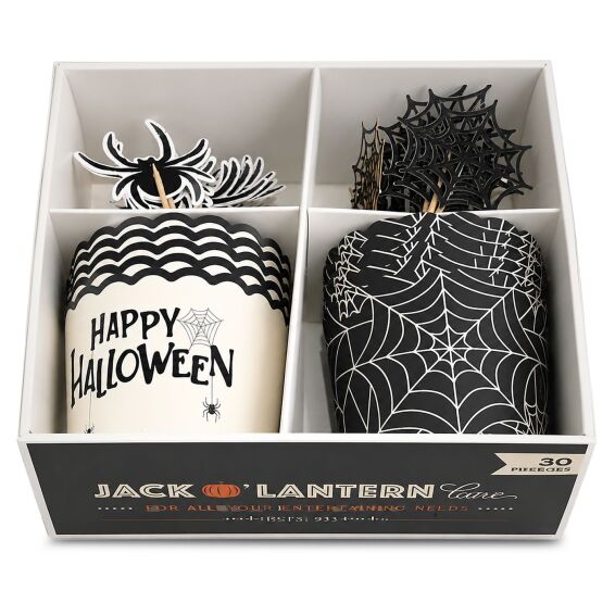 Zitaget Photo of Cup Cake Halloween 10 Φορμάκια με 20 Οδοντογλιφίδες 16x15x8cm Carnavalista 232757