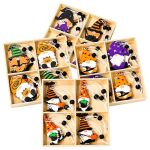 Zitaget Photo of Στολίδια Ξύλινα Halloween σετ=12τεμ Σύνολο=14x14cm τεμ=6cm Carnavalista 232835