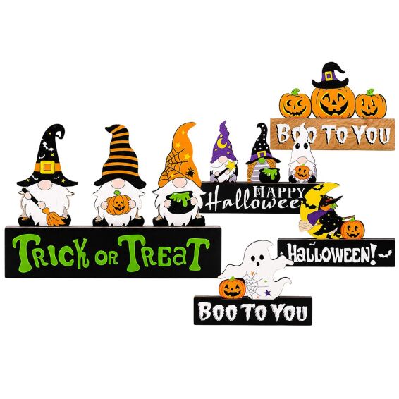 Zitaget Photo of Επιτραπέζιο Ξύλινο Διακοσμητικό Halloween 16x11cm Carnavalista 232838