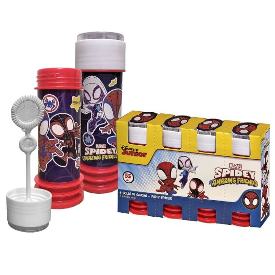 Zitaget Photo of Σαπουνόφουσκες Spidey & Friends σετ 4 τεμ 55ml Spiderman