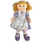 Zitaget Photo of Κούκλα Πάνινη μωβ με Κοτσίδες 50cm ToyMarkt 98287