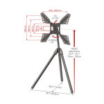 Zitaget Photo of Βάση Τηλεόρασης Δαπέδου DTP410 Barkan 13" - 83" σε Τρίποδο