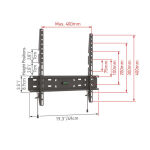 Zitaget Photo of Βάση Τηλεόρασης Τοίχου E30.B Barkan 19" - 65" Σταθερή