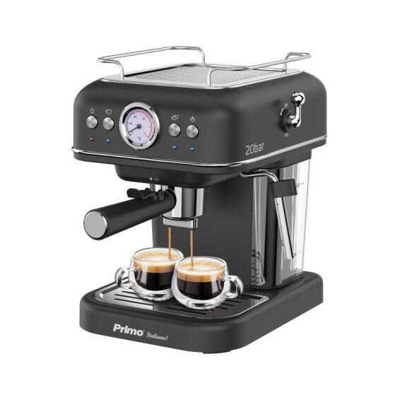 Zitaget Photo of Μηχανή Καφέ Espresso PREM-40444 Primo Eco 20Bar 3σε1 Αναλογικό καντράν θερμοκρασίας Μαύρη-Chrome