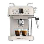 Zitaget Photo of Μηχανή Καφέ Espresso PREM-40445 Primo Eco 20Bar 3σε1 Αναλογικό καντράν θερμοκρασίας Ιβουάρ-Chrome