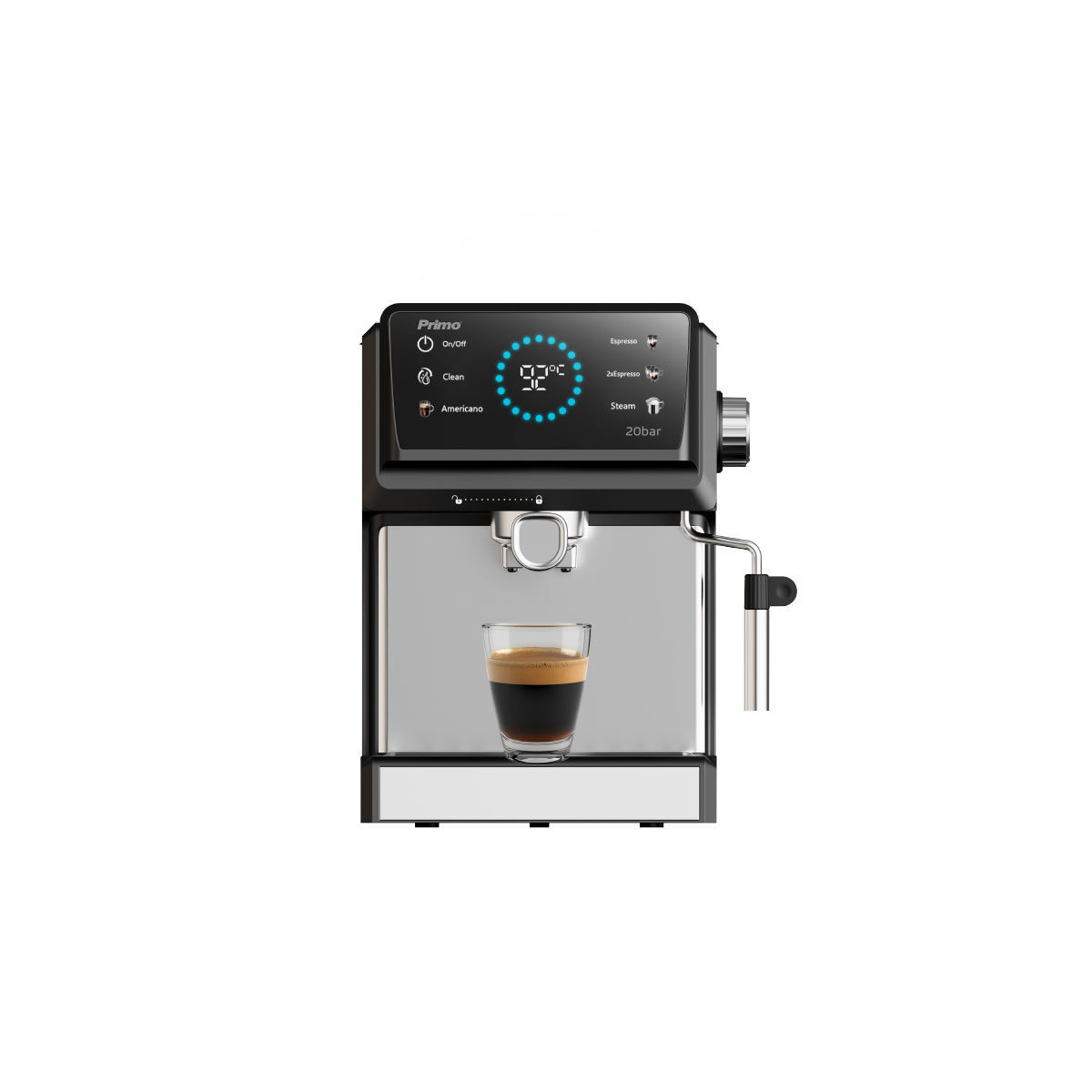 Μηχανή Espresso PREM-40542 Primo 3σε1 20Bar Digital Μαύρη-Inox - Image 2