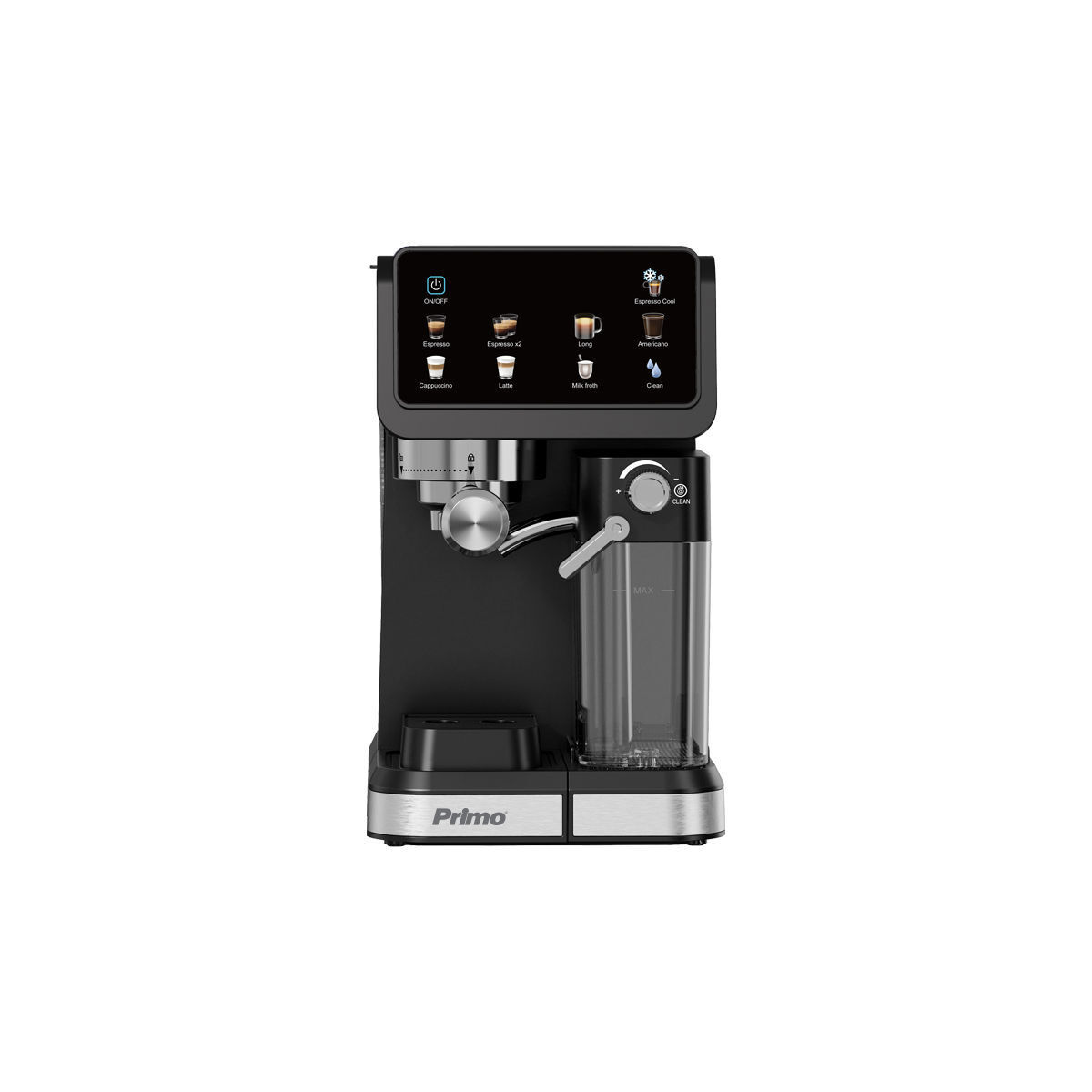 Μηχανή Espresso+Milk frother PREM-40570 Primo 3σε1 Hot&Cold 20Bar Touch screen Μαύρη-Inox - Image 2