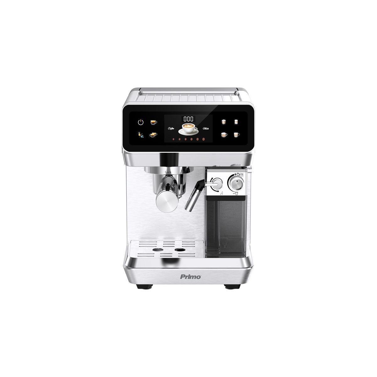 Μηχανή Espresso+Milk frother PREM-40574 Primo 2σε1 20Bar Digital Ιnox - Image 2