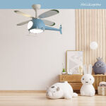 Ανεμιστήρας Οροφής Helicopter PRCF-80678 Primo Kids Series DC 98εκ. Με Τηλεχειριστήριο LED 4Φτερά Μπλέ - Image 3