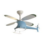 Zitaget Photo of Ανεμιστήρας Οροφής Helicopter PRCF-80678 Primo Kids Series DC 98εκ. Με Τηλεχειριστήριο LED 4Φτερά Μπλέ