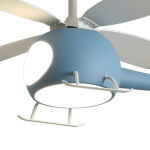 Ανεμιστήρας Οροφής Helicopter PRCF-80678 Primo Kids Series DC 98εκ. Με Τηλεχειριστήριο LED 4Φτερά Μπλέ - Image 2