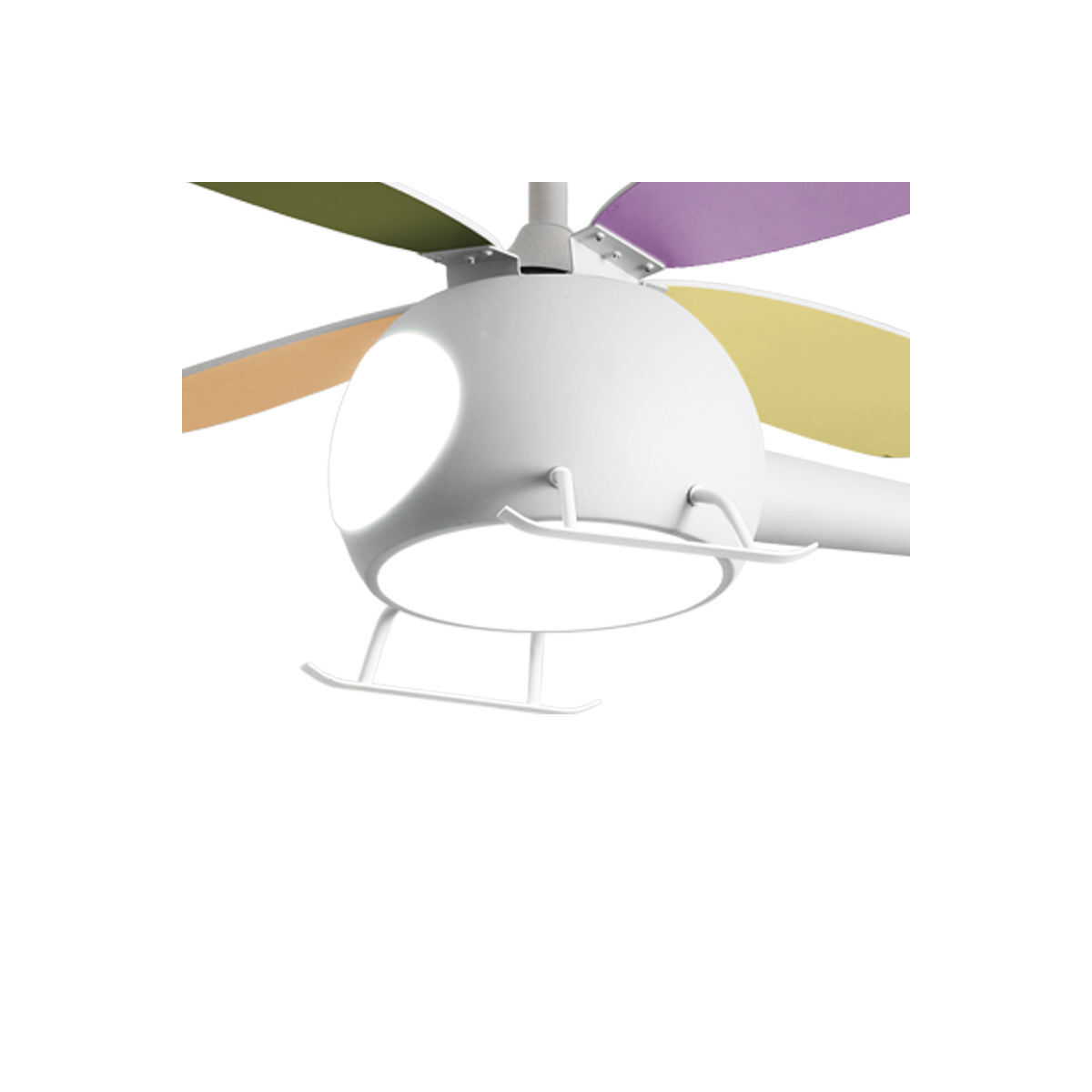 Ανεμιστήρας Οροφής Helicopter PRCF-80679 Primo Kids Series DC 98εκ. Με Τηλεχειριστήριο LED 4Φτερά Λευκός - Image 2