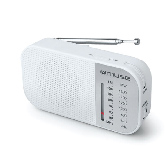 Zitaget Photo of Ραδιόφωνο M-025RW MUSE Μπαταρίας Λευκό Αναλογικό