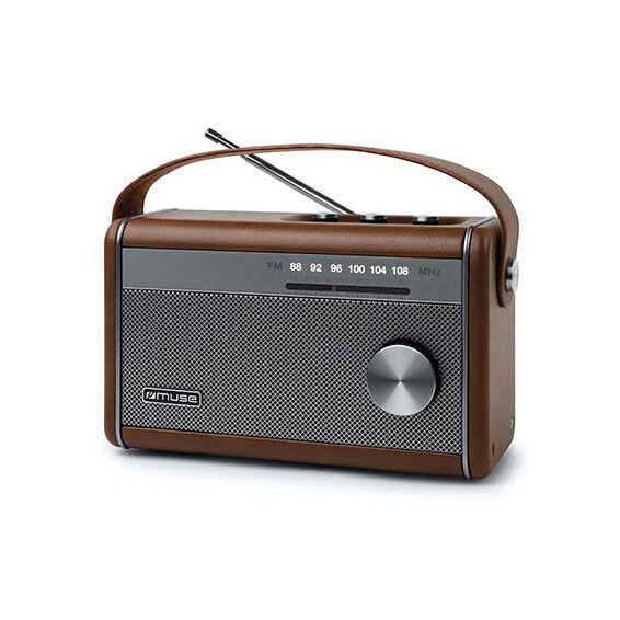 Zitaget Photo of Ραδιόφωνο M-098BR MUSE Μπαταρίας-Ρεύματος με Bluetooth Καφέ