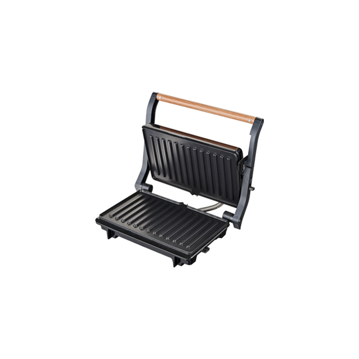 Τοστιέρα Panini PRPT-40492 Primo Αντικολλητικές πλάκες 1000W Wooden-Μαύρη - Image 2