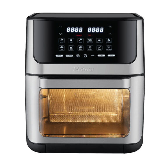 Zitaget Photo of Φουρνάκι & Φριτέζα Αέρος PRAF-40424 Primo Digital 12L 1800W Inox/Μαύρο