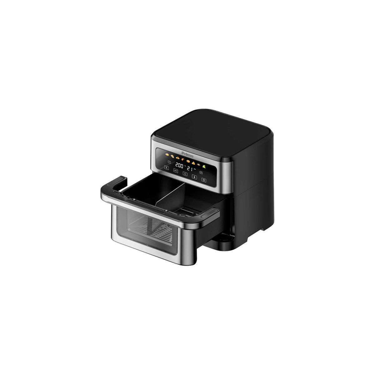 Φριτέζα Αέρος PRAF-40565 Primo Digital 10L 1800W Inox/Μαύρη - Image 2