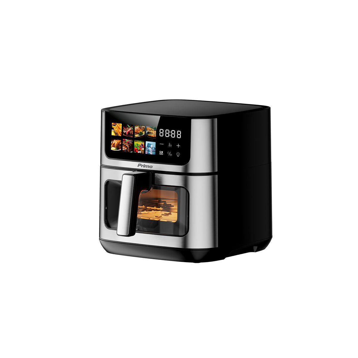 Φριτέζα Αέρος PRAF-40566 Primo Digital 8L 1800W Inox/Μαύρη - Image 2