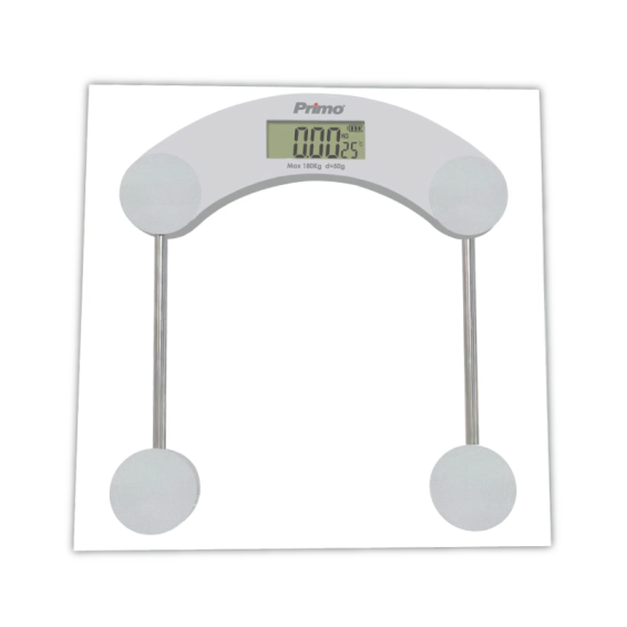 Zitaget Photo of Ζυγαριά Σώματος PRBS-40455 Primo 180Kg Υάλινη Γκρι