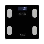 Zitaget Photo of Ζυγαριά Σώματος Λιπομετρητής PRBS-40465 Primo 180Kg Υάλινη Mαύρη/Inox