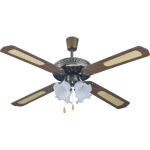 Zitaget Photo of Ανεμιστήρας Οροφής PRCF-80279 Primo 52'' 132εκ. 4Φώτα 4Φτερά Καφέ