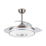 Zitaget Photo of Ανεμιστήρας Οροφής PRCF-80682 Primo DC 42'' 106εκ. Με Τηλεχειριστήριο 1Φως LED 3Φτερά Ασημί