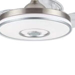 Ανεμιστήρας Οροφής PRCF-80682 Primo DC 42'' 106εκ. Με Τηλεχειριστήριο 1Φως LED 3Φτερά Ασημί - Image 2