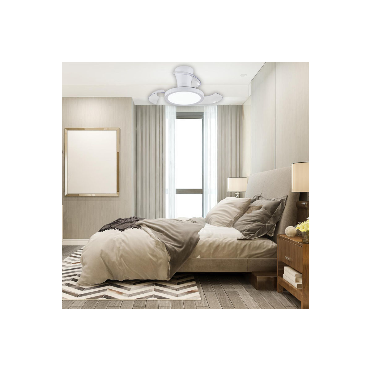 Ανεμιστήρας Οροφής PRCF-80683 Primo DC 26'' 65εκ. Με Τηλεχειριστήριο 1 Φως LED 3Φτερά Λευκός - Image 3