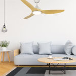 Ανεμιστήρας Οροφής PRCF-80726 Primo 52'' 132εκ. Με Τηλεχειριστήριο 1Φως LED 3Φτερά Λευκός-Ξύλο - Image 3