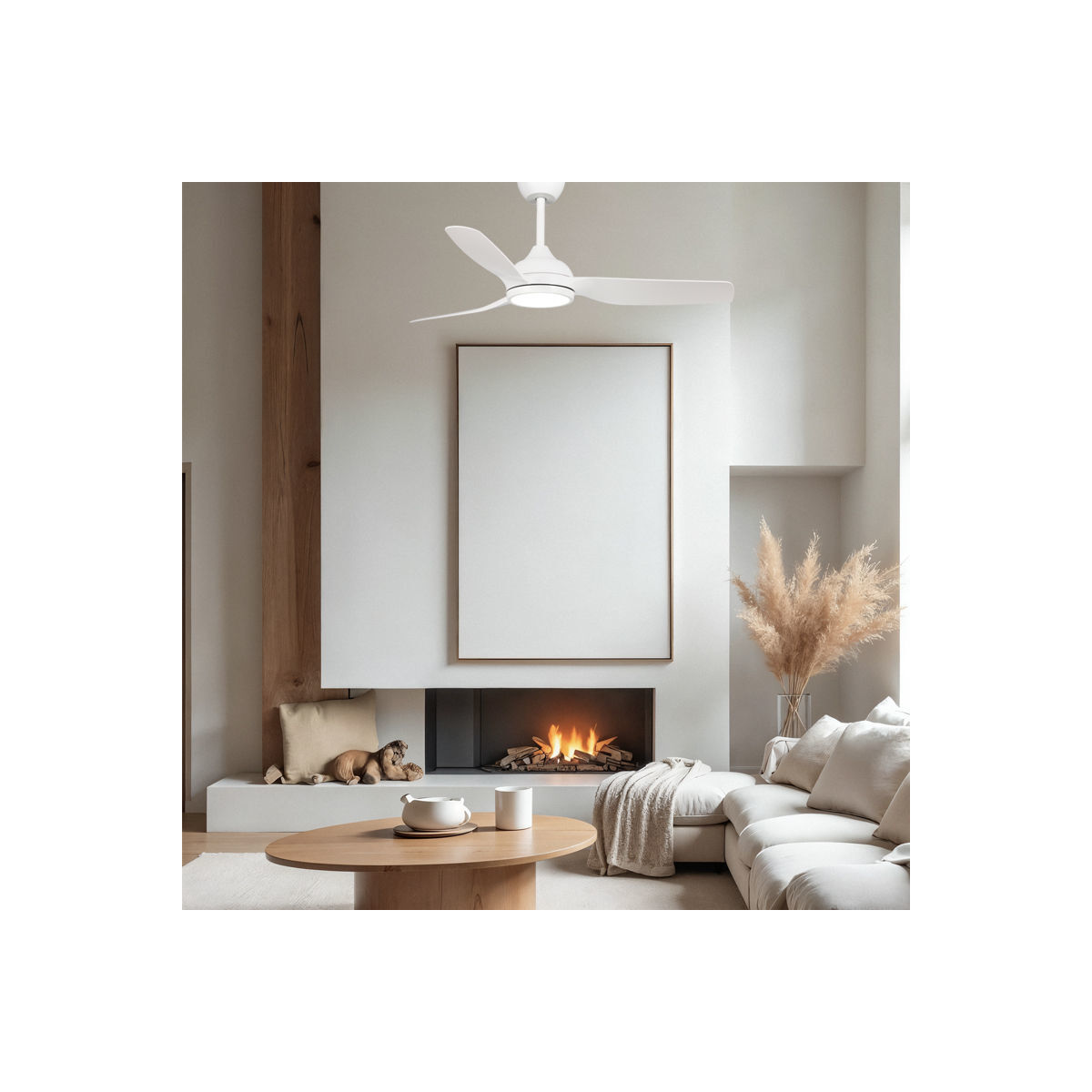 Ανεμιστήρας Οροφής PRCF-80727 PRIMO 52'' 132εκ. Με Τηλεχειριστήριο 1 Φως LED 3Φτερά IP66 με WiFi Λευκός - Image 3