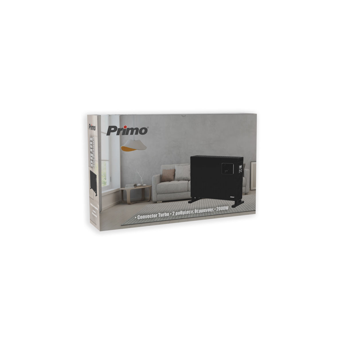 Θερμοπομπός PRCH-81121 Primo 2000W Turbo Μαύρος - Image 3