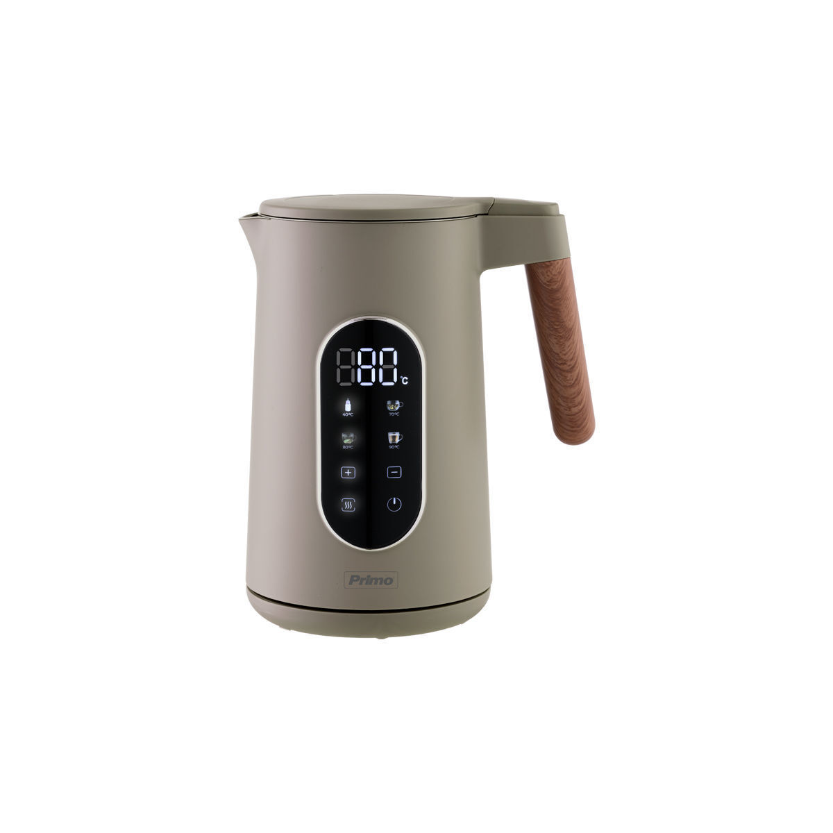 Βραστήρας PRCK-40496 Primo 1.7L 2200W Digital Ανοξείδωτος Cool touch Wooden/Γκρι - Image 2