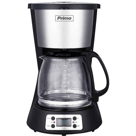 Zitaget Photo of Καφετιέρα φίλτρου PRCM-40250 Primo Digital Eco 1.5L 12φλ Μαύρη-Inox