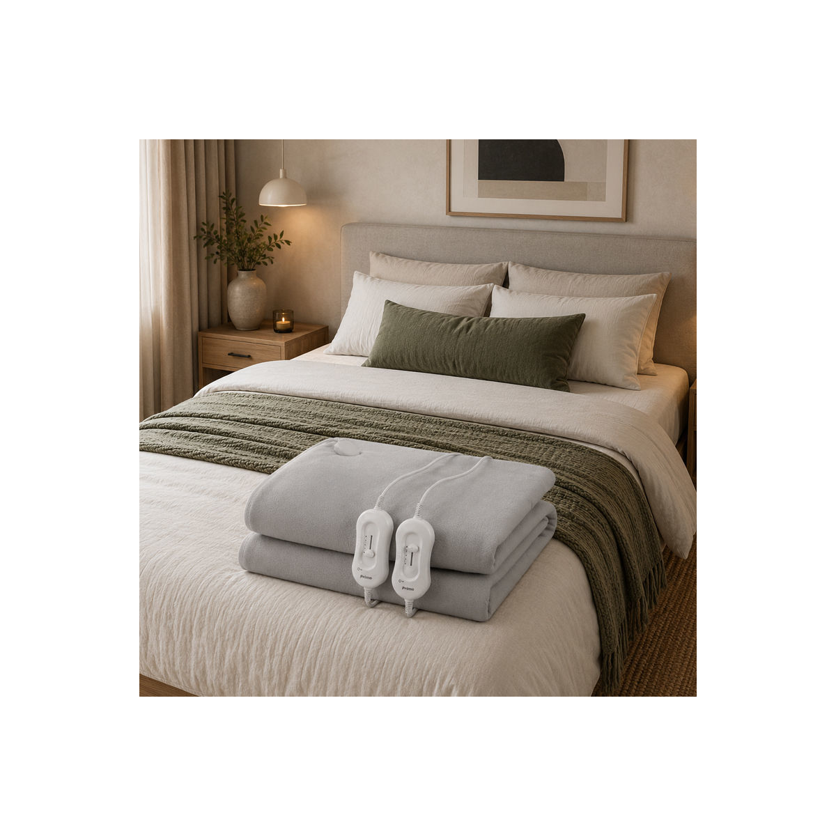 Ηλεκτρικό Επίστρωμα PREB-81133 Primo Διπλό 160x140cm Polyester & Polar Fleece - Image 2