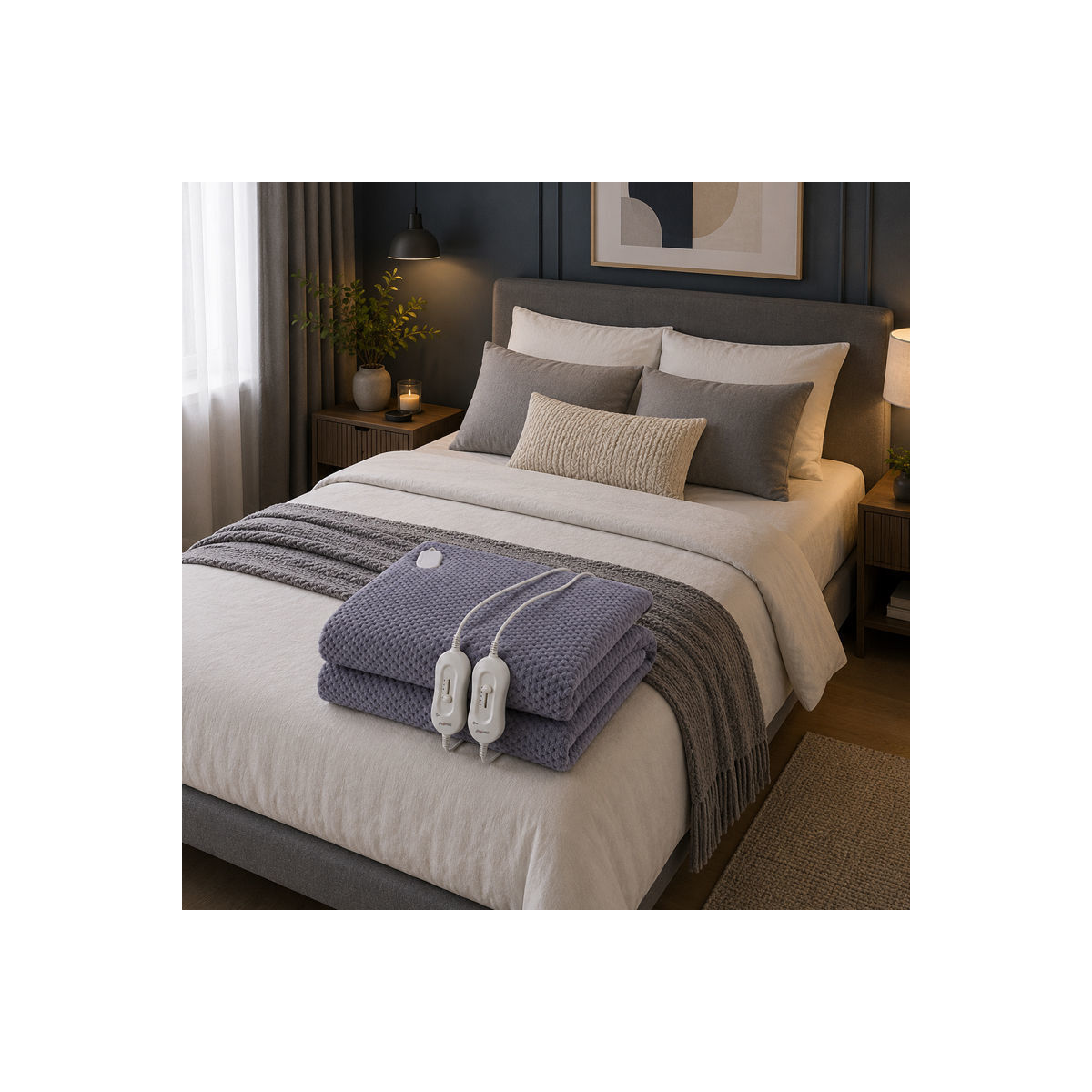 Ηλεκτρικό Επίστρωμα PREB-81135 Primo Διπλό 160x140cm Polyester & Coral Fleece - Image 2