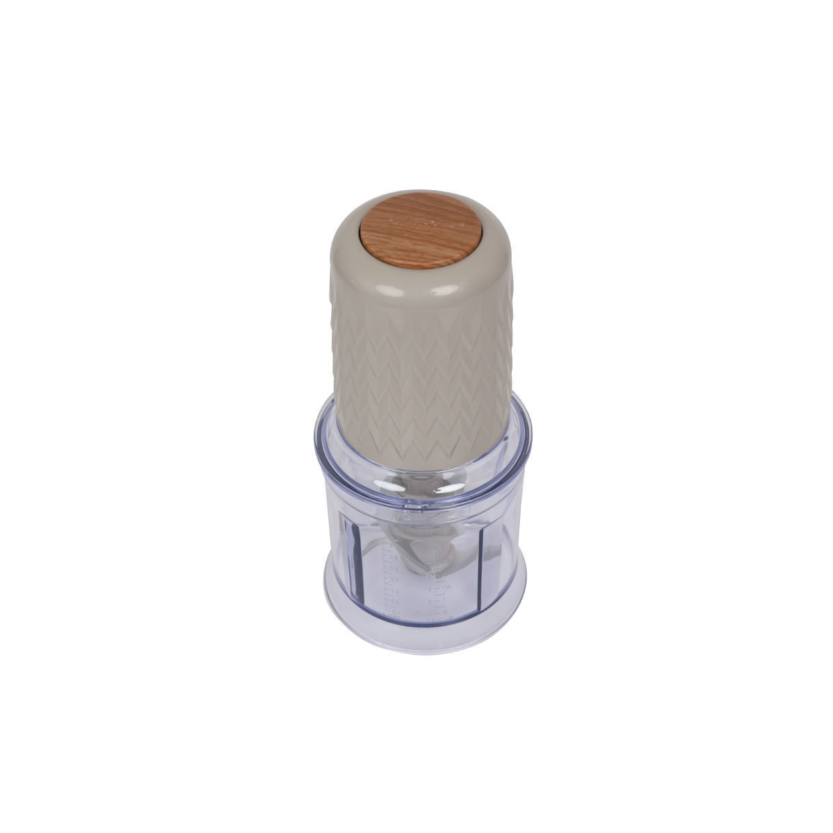 Πολυκόπτης PRFC-40448 Primo 3πλό Mαχαίρι 500W 700ml Γκρι-Wooden - Image 2