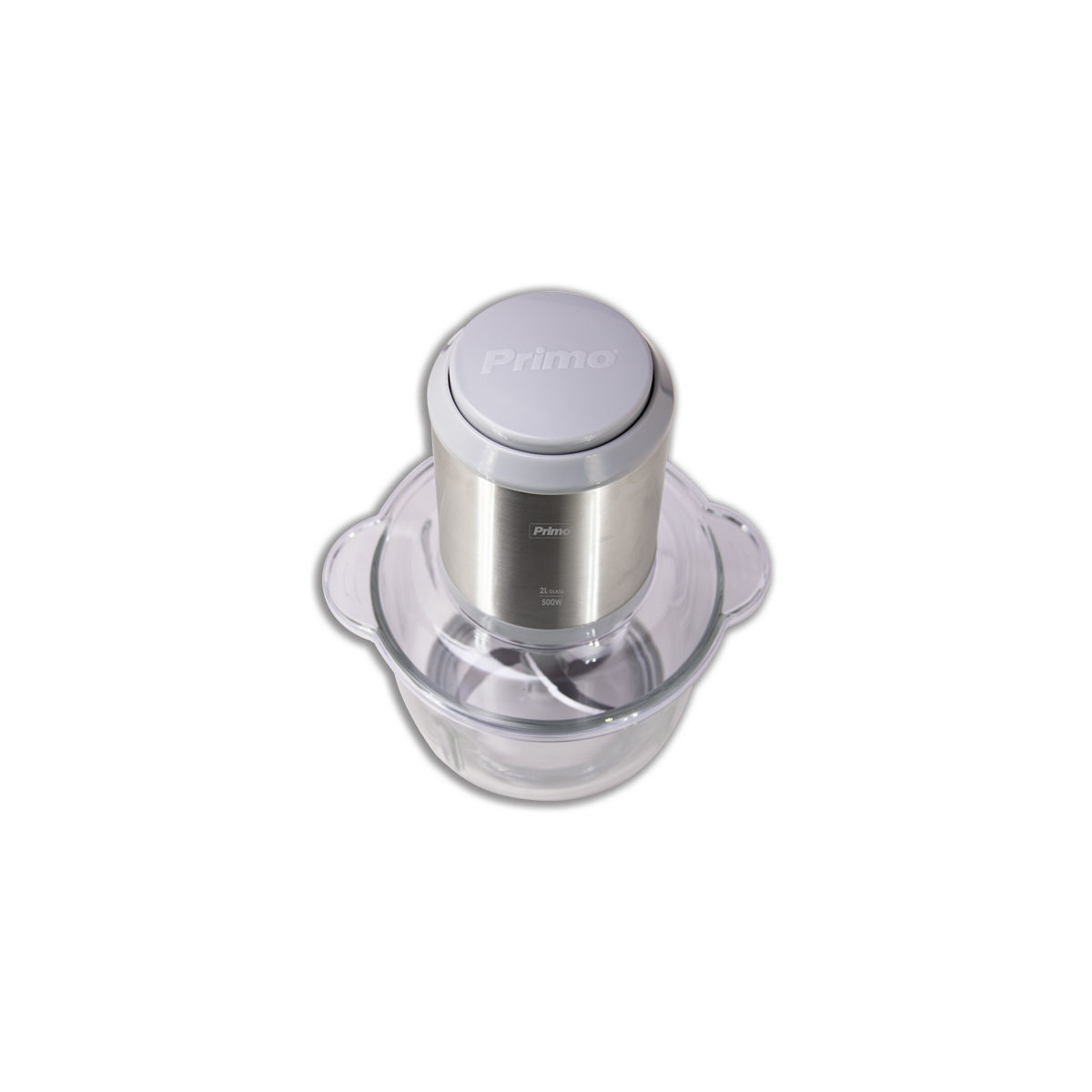 Πολυκόπτης PRFC-40486 500W 2L με γυάλινο μπωλ inox/γκρι - Image 2