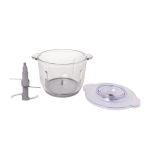 Πολυκόπτης PRFC-40486 500W 2L με γυάλινο μπωλ inox/γκρι - Image 3