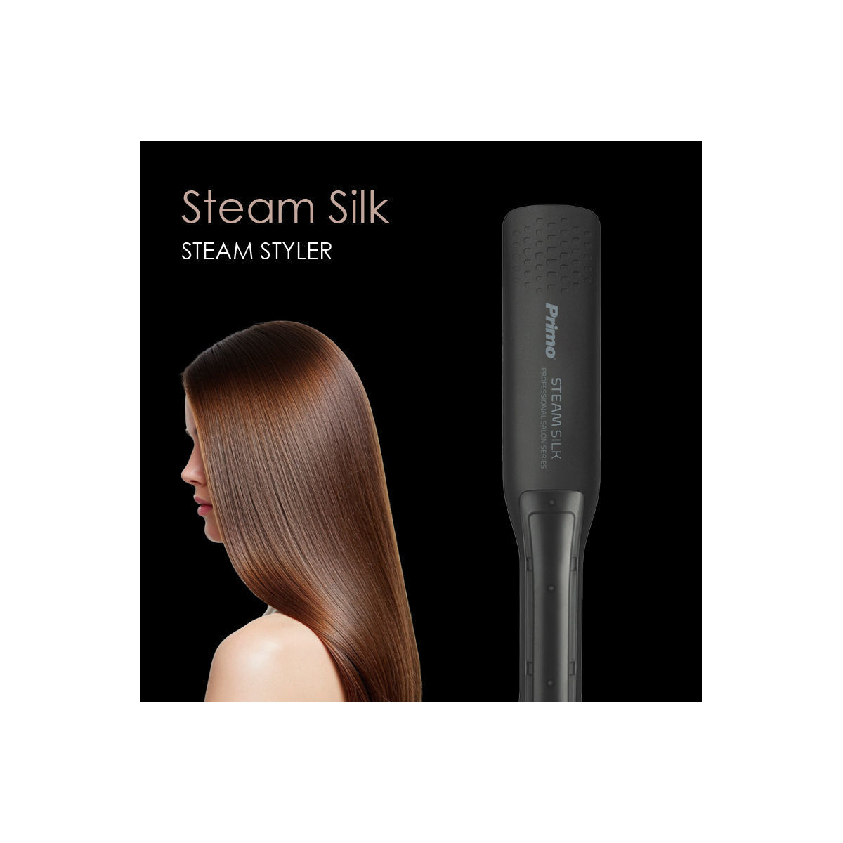 Ισιωτική ατμού PRHS-40584 Primo Steam Styler Digital Μαύρη/ροζ - Image 2
