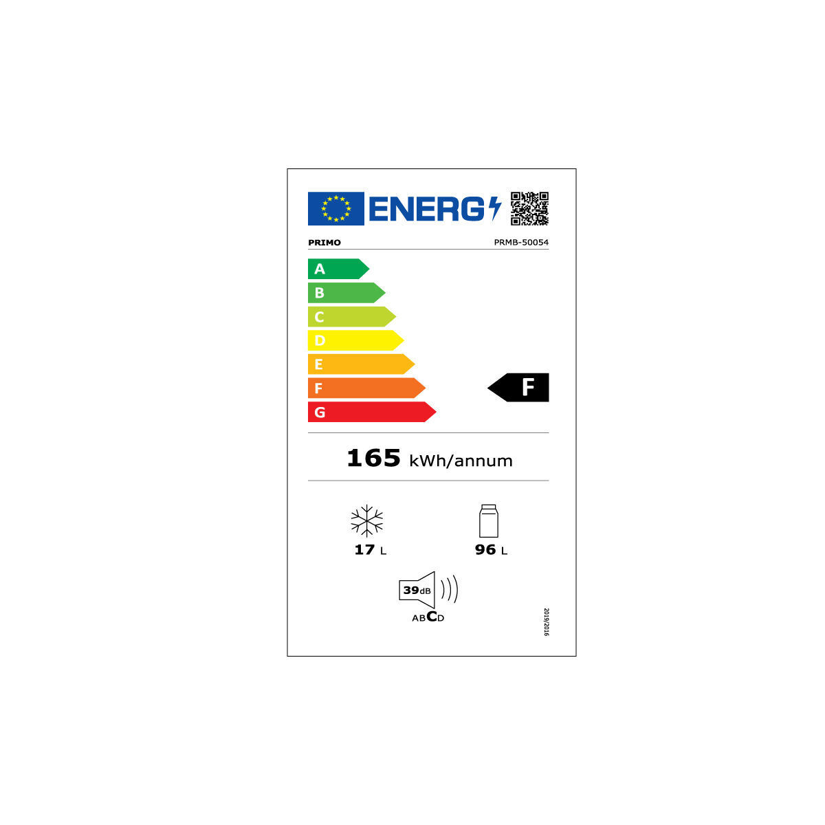 Ψυγείο PRMB-50054 Primo 113L 4*Freezer Μονόπορτο Λευκό - Image 2