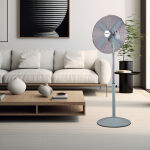 Ανεμιστήρας Ορθοστάτης PRSF-80574 Primo 16'' 40εκ. Μεταλλικός Πράσινος - Image 2
