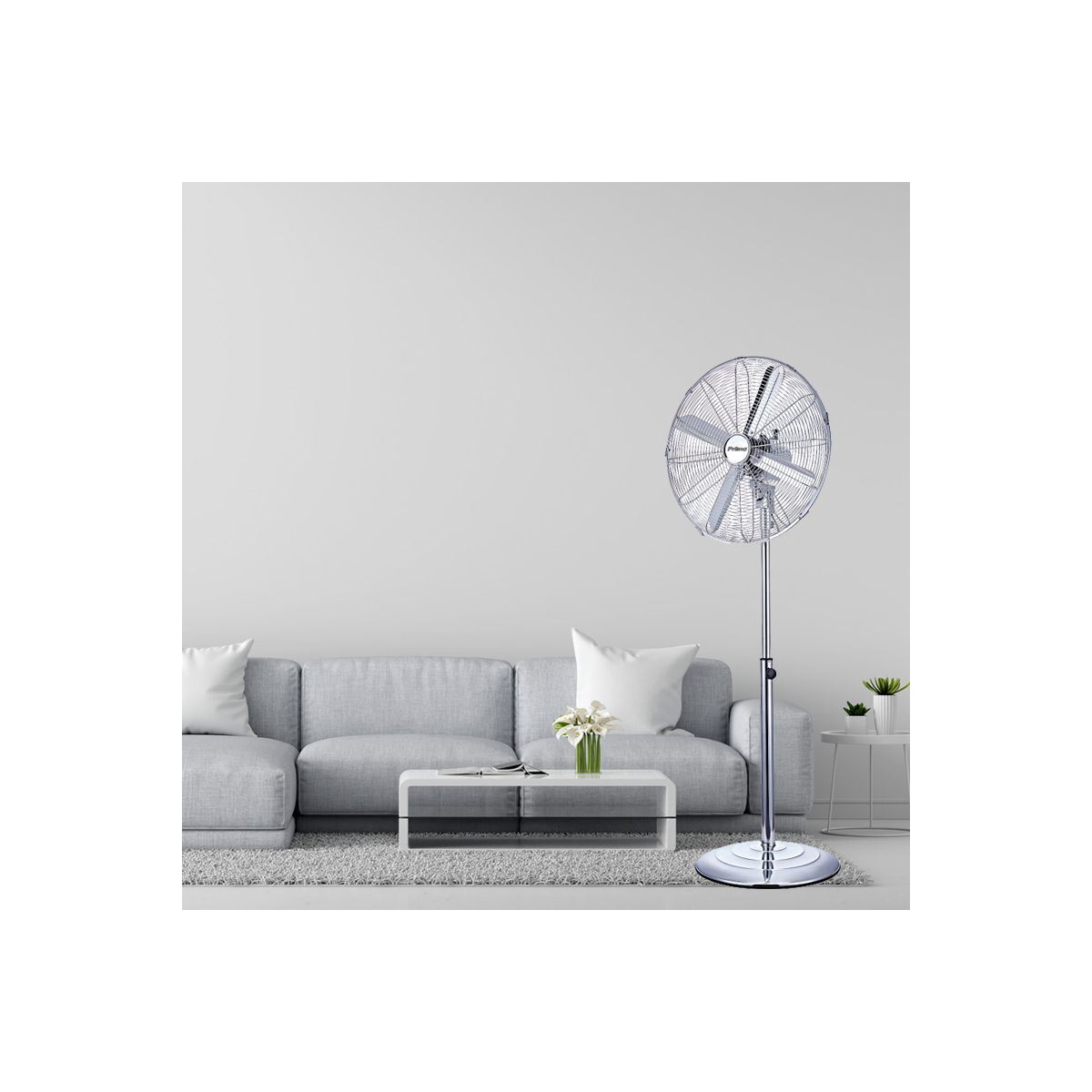 Ανεμιστήρας Ορθοστάτης PRSF-80576 Primo 16'' 40εκ. Μεταλλικός Χρώμιο - Image 2